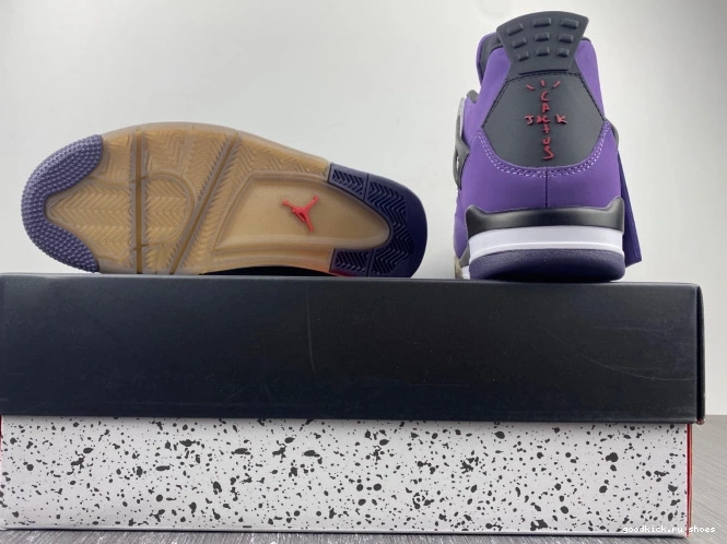 Cheap 4 LN4 and Jordan (Friends Family) Scott 766296 Purple Travis Retro 0817